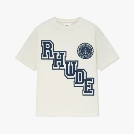 RHUDE COLLEGIATE CREST TEE