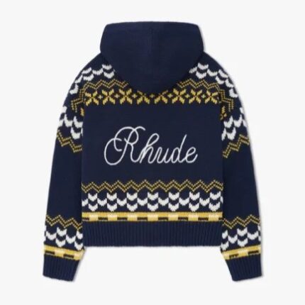 RHUDE PALMA KNIT ZIP-UP
